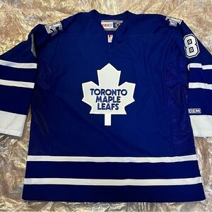 CCM Blue and White Toronto Maple Leafs Jersey
